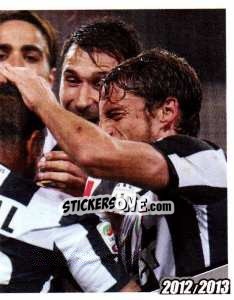 Sticker Esultanza in Juve-Roma 4-1