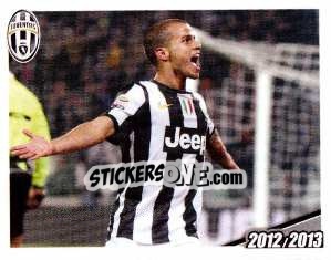 Sticker Giovinco sotto la curva dopo il 4 a 1 - Juventus 2012-2013 n. 117 - Footprint