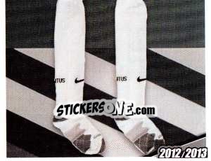 Sticker Maglia Gara Home - Juventus 2012-2013 n. 123 - Footprint