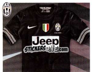Sticker Maglia Gara Away - Juventus 2012-2013 n. 124 - Footprint