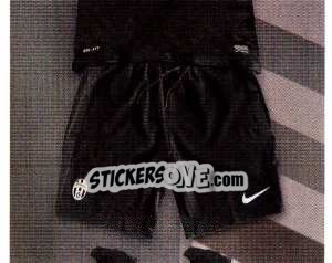 Sticker Maglia Gara Away - Juventus 2012-2013 n. 125 - Footprint