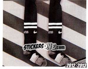 Sticker Maglia Gara Away - Juventus 2012-2013 n. 126 - Footprint