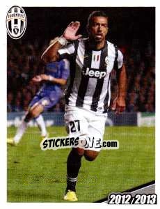 Cromo Fabio Quagliarella - Juventus 2012-2013 - Footprint