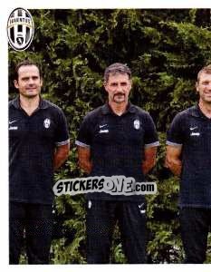 Sticker Tous / Corratti / Carrera / Conte / Alessio / Bertelli / Filippi / Sassi - Juventus 2012-2013 n. 153 - Footprint