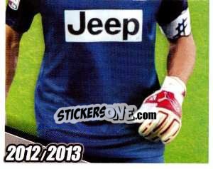 Sticker Buffon in Azione - Juventus 2012-2013 n. 158 - Footprint