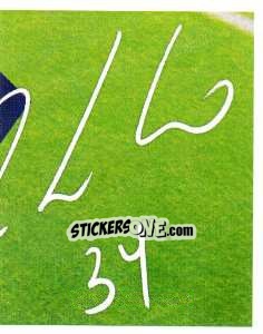 Sticker 34 - Autografo - Juventus 2012-2013 n. 170 - Footprint