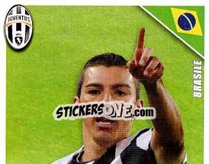 Sticker Lucio in Azione - Juventus 2012-2013 - Footprint