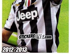 Sticker Lucio in Azione - Juventus 2012-2013 - Footprint