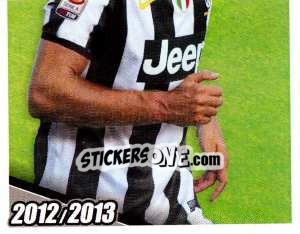 Sticker De Ceglie in Azione - Juventus 2012-2013 - Footprint