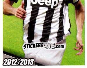 Sticker Barzagli in Azione - Juventus 2012-2013 n. 193 - Footprint