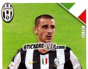 Sticker Bonucci in Azione - Juventus 2012-2013 n. 197 - Footprint