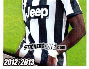 Sticker Pogba in Azione - Juventus 2012-2013 n. 208 - Footprint
