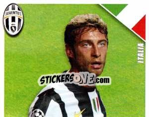 Sticker Marchisio in Azione - Juventus 2012-2013 n. 217 - Footprint