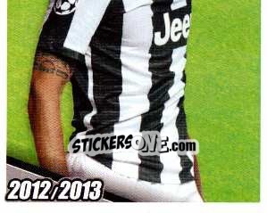 Sticker Marchisio in Azione - Juventus 2012-2013 n. 218 - Footprint