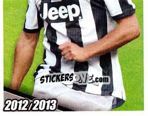 Sticker Padoin in Azione - Juventus 2012-2013 n. 223 - Footprint