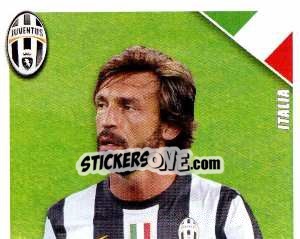 Sticker Pirlo in Azione - Juventus 2012-2013 n. 227 - Footprint