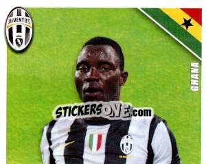 Sticker Asamoah in Azione - Juventus 2012-2013 - Footprint