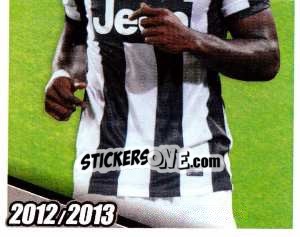 Sticker Asamoah in Azione - Juventus 2012-2013 - Footprint