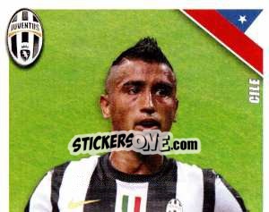 Sticker Vidal in Azione - Juventus 2012-2013 n. 237 - Footprint