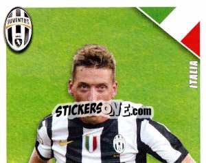 Sticker Giaccherini in Azione - Juventus 2012-2013 n. 242 - Footprint