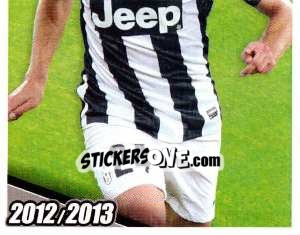 Sticker Giaccherini in Azione - Juventus 2012-2013 - Footprint