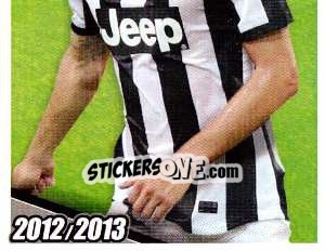 Sticker Marrone in Azione - Juventus 2012-2013 n. 253 - Footprint
