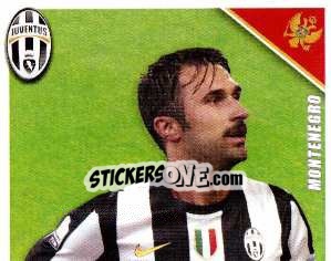 Sticker Vucinic in Azione - Juventus 2012-2013 - Footprint