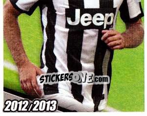 Sticker Vucinic in Azione - Juventus 2012-2013 n. 258 - Footprint