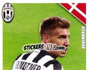 Sticker Bendtner in Azione - Juventus 2012-2013 n. 267 - Footprint