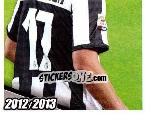 Cromo Bendtner in Azione - Juventus 2012-2013 - Footprint