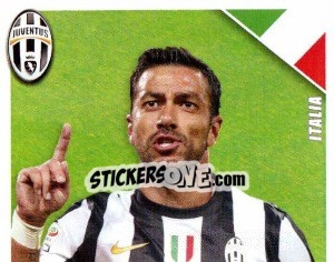 Figurina Quagliarella in Azione - Juventus 2012-2013 - Footprint