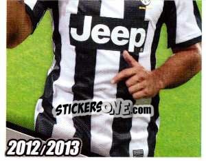 Sticker Quagliarella in Azione - Juventus 2012-2013 n. 273 - Footprint
