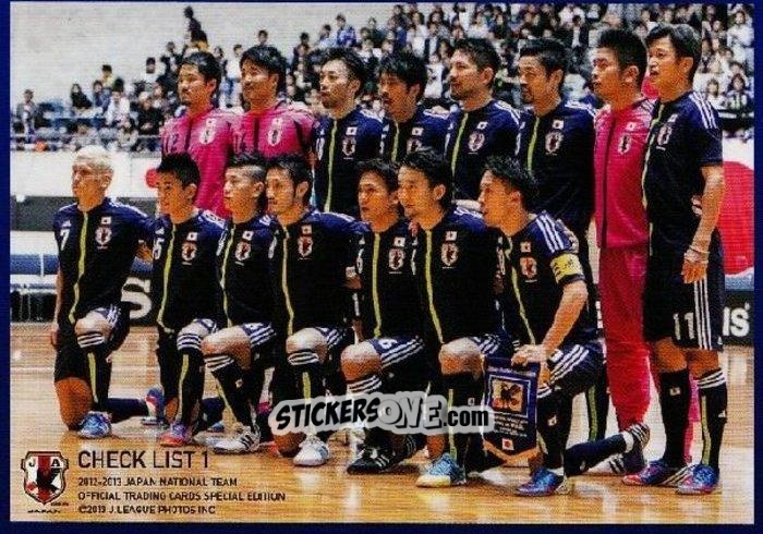 Cromo Checklist - Squad - Japan National Team 2013 n. 196 - EPOCH