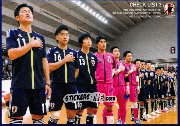 Cromo Checklist - Squad - Japan National Team 2013 n. 198 - EPOCH