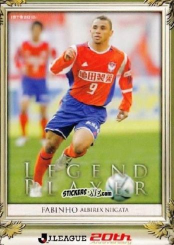 Sticker Fabinho - J. League Official Trading Cards 2013
 n. 263 - NO EDITOR