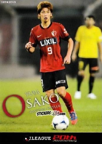 Sticker Yuya Osako - J. League Official Trading Cards 2013
 n. 11 - NO EDITOR