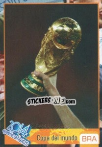 Sticker Copa Del Mundo Trophy - Kvalifikacije za svetsko fudbalsko prvenstvo 2014 n. 3 - G.T.P.R School Shop