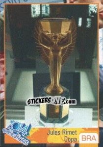 Sticker Jules Rimet trophy - Kvalifikacije za svetsko fudbalsko prvenstvo 2014 n. 4 - G.T.P.R School Shop