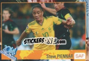 Sticker Steven Pienaar - Kvalifikacije za svetsko fudbalsko prvenstvo 2014 - G.T.P.R School Shop