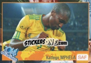Sticker Katlego Mphela - Kvalifikacije za svetsko fudbalsko prvenstvo 2014 - G.T.P.R School Shop