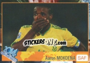 Sticker Aaron Mokoena - Kvalifikacije za svetsko fudbalsko prvenstvo 2014 - G.T.P.R School Shop