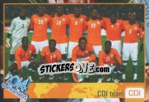 Sticker Team - Kvalifikacije za svetsko fudbalsko prvenstvo 2014 n. 17 - G.T.P.R School Shop