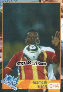 Sticker Asamoah Gyan - Kvalifikacije za svetsko fudbalsko prvenstvo 2014 n. 25 - G.T.P.R School Shop