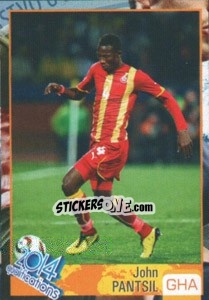 Sticker John Pantsil - Kvalifikacije za svetsko fudbalsko prvenstvo 2014 n. 26 - G.T.P.R School Shop