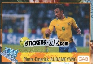 Sticker Pierre-Emerick Aubameyang - Kvalifikacije za svetsko fudbalsko prvenstvo 2014 - G.T.P.R School Shop