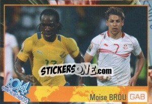 Sticker Moise Brou - Kvalifikacije za svetsko fudbalsko prvenstvo 2014 - G.T.P.R School Shop