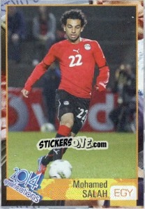 Sticker Mohamed Salah - Kvalifikacije za svetsko fudbalsko prvenstvo 2014 n. 42 - G.T.P.R School Shop