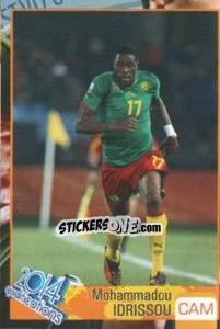 Sticker Mohamadou Idrissou - Kvalifikacije za svetsko fudbalsko prvenstvo 2014 - G.T.P.R School Shop