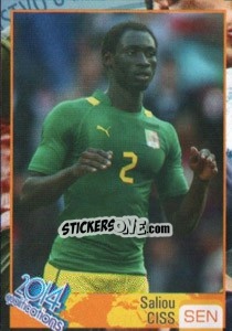 Sticker Saliou Ciss - Kvalifikacije za svetsko fudbalsko prvenstvo 2014 n. 63 - G.T.P.R School Shop