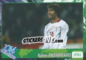 Sticker Karim Ansarifard - Kvalifikacije za svetsko fudbalsko prvenstvo 2014 n. 67 - G.T.P.R School Shop
